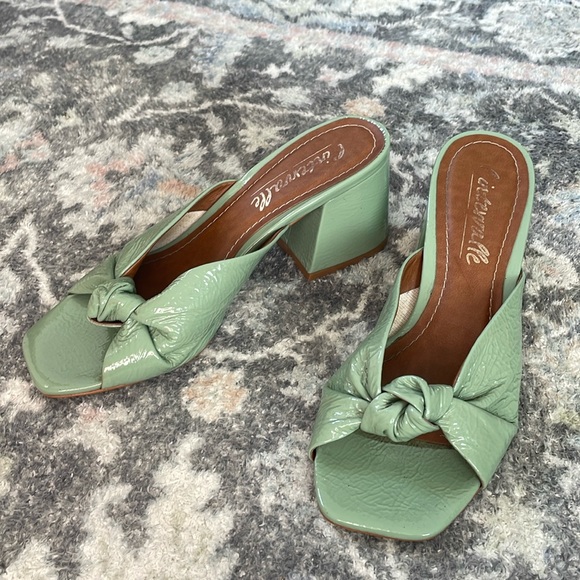 Leather slip on knot detail sandals - Picture 1 of 7